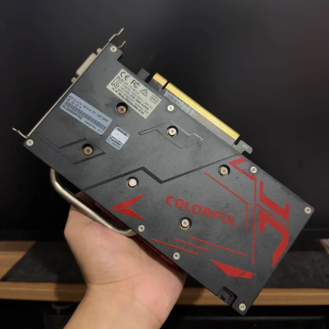 Colorful graphics card, backplate view