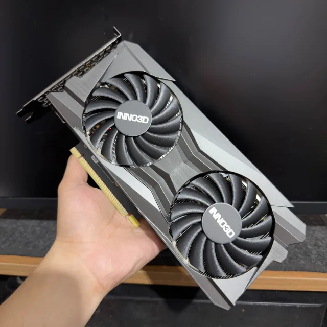 Gainward dual-fan graphics card, front view