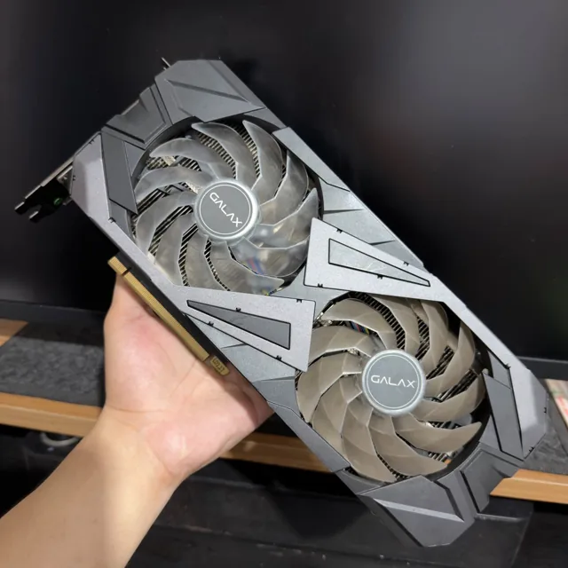 GALAX dual-fan graphics card, front view