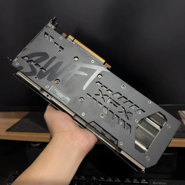 Gigabyte graphics card, backplate view